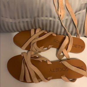 Lace up sandals